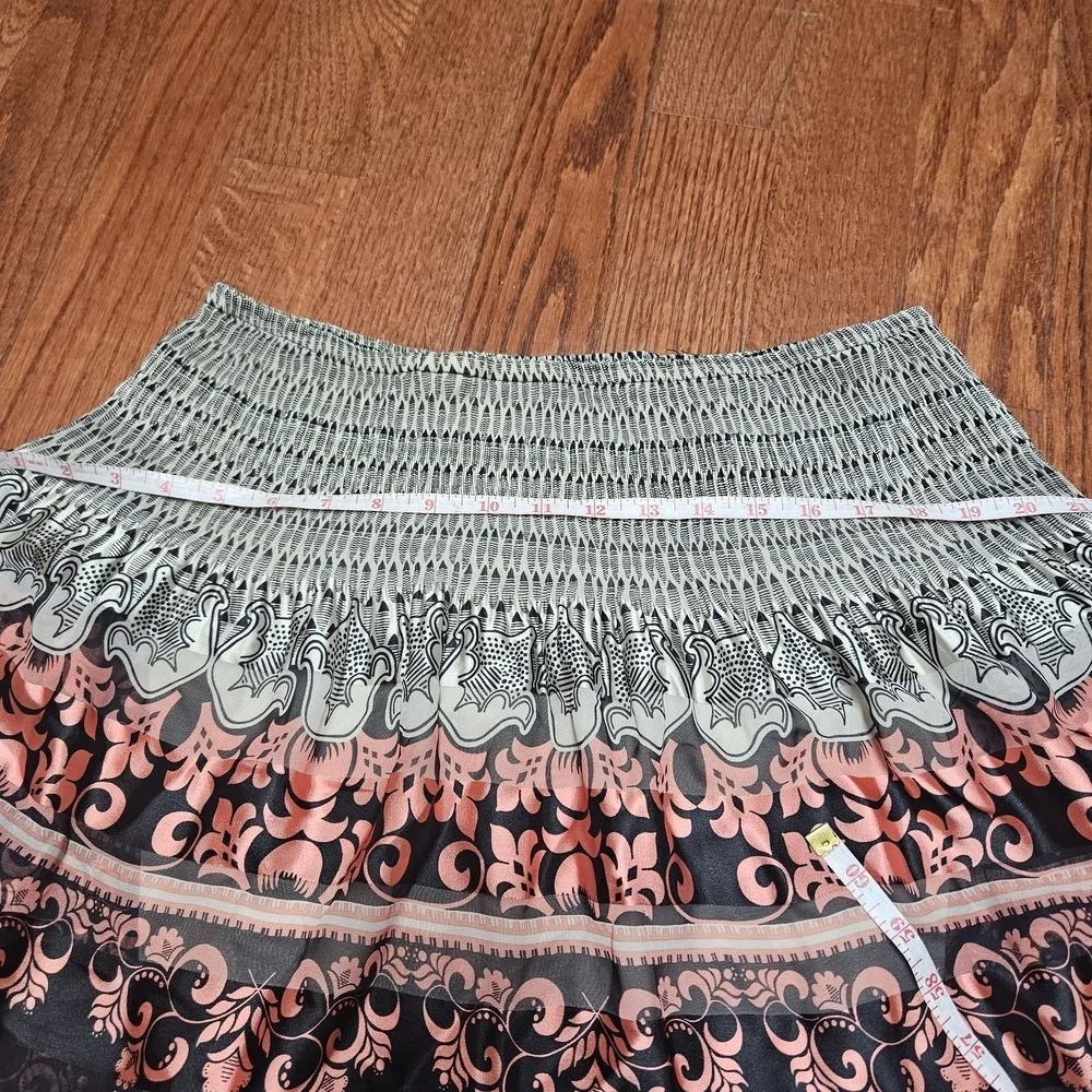 Max Studio Blue and Pink Bubble Mini Skirt